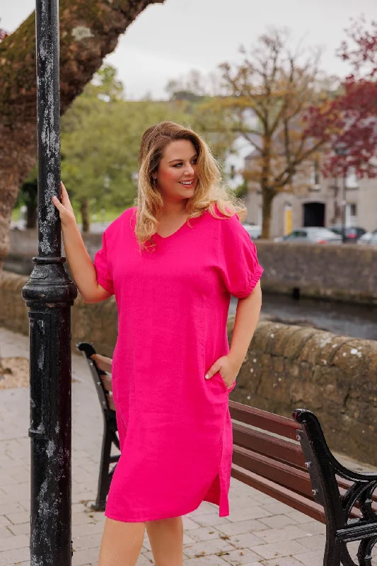 Special Price Pink Viscose Dress
