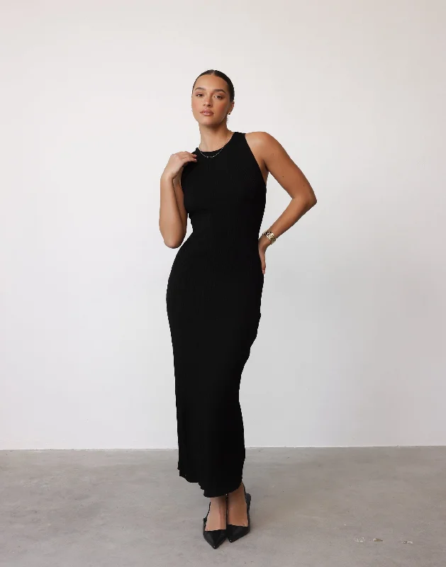 Deal of the Week Charm Midi Dress (Black)