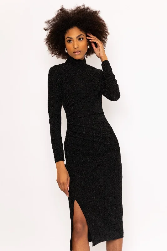 Discount Deals Black Lurex Cynthia Midi Dress