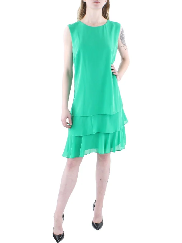 Epic Deals Womens Georgette Crinkle Shift Dress