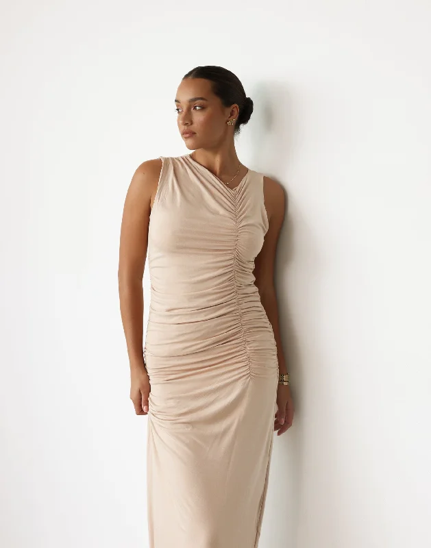 Fantastic Offers Everleigh Maxi Dress (Beige)