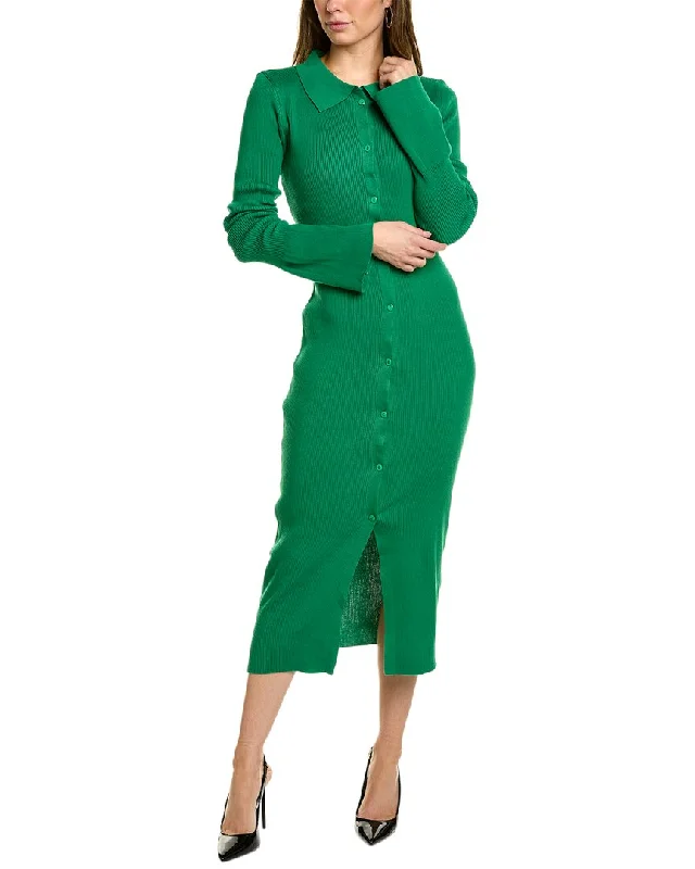 Lowest Price Serenette Button Front Midi Dress