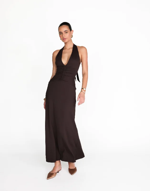 Special Buy Araminta Maxi Dress (Chocolate)