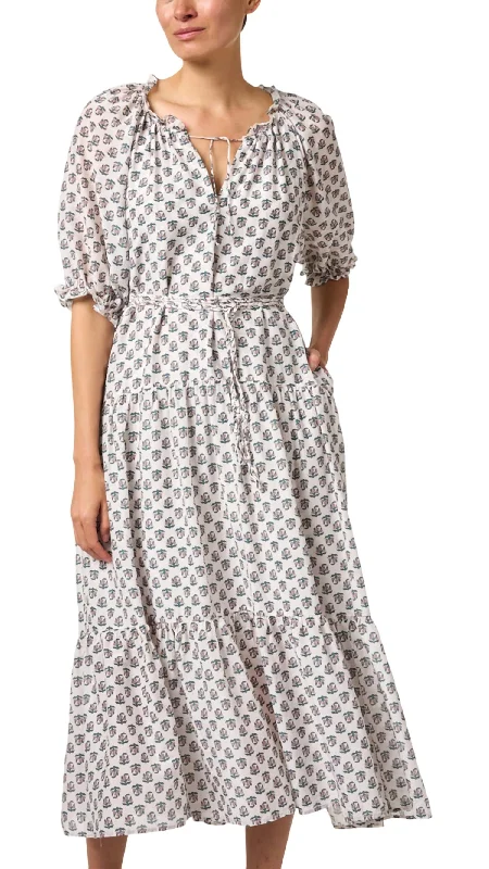 Epic Deals Lyta Dress In Ivory Print