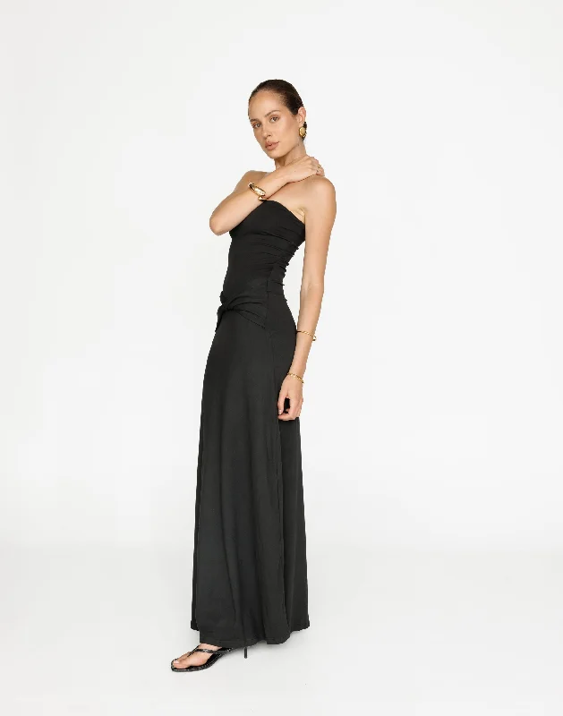 Warehouse Sale Edela Maxi Dress (Black)