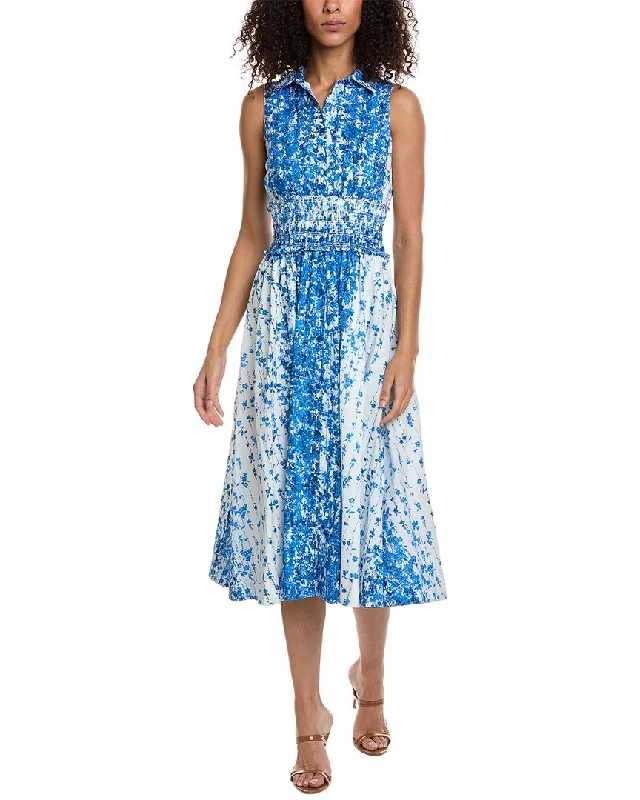 Shop and Save Taylor Printed Maxi Shirtdress