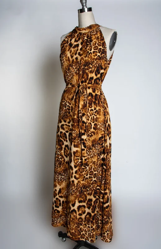 Now or Never Jane Maxi Dress - Multi-Leopard
