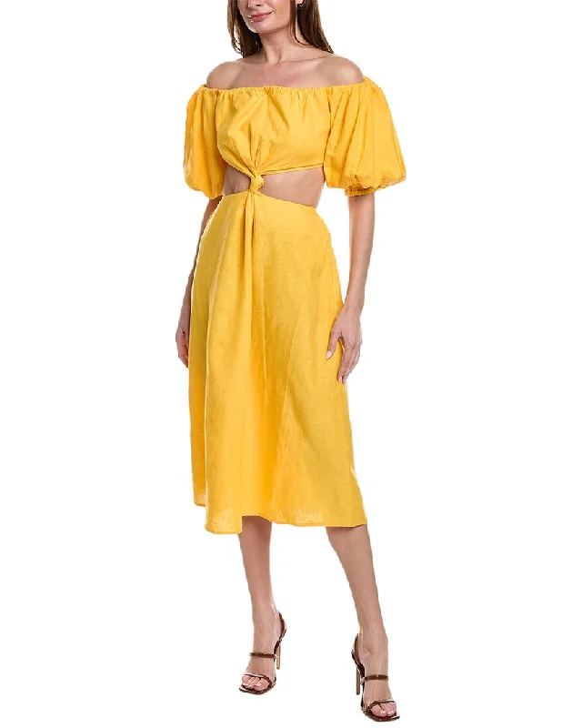 Weekend Flash Sale FARM Rio Linen-Blend Maxi Dress