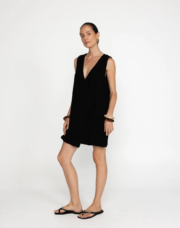 Act Fast Rhianna Mini Dress (Black)
