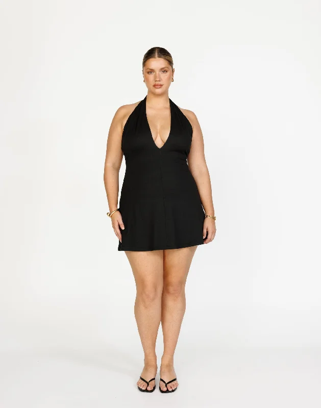 Anniversary Sale Victoria Mini Dress (Black)