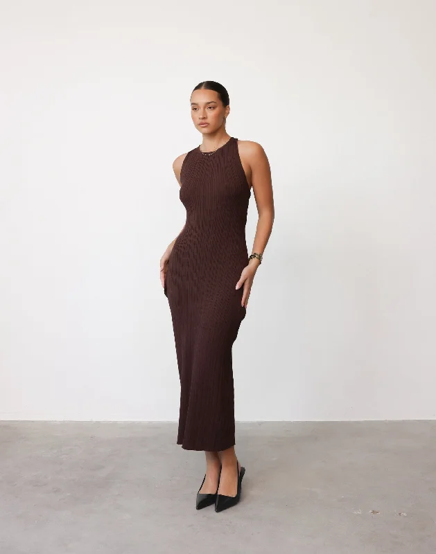 Best Bargains Charm Midi Dress (Cocoa)