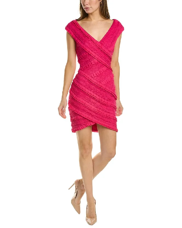 Hot Deal SHO by Tadashi Shoji Jacquard Mesh Mini Dress