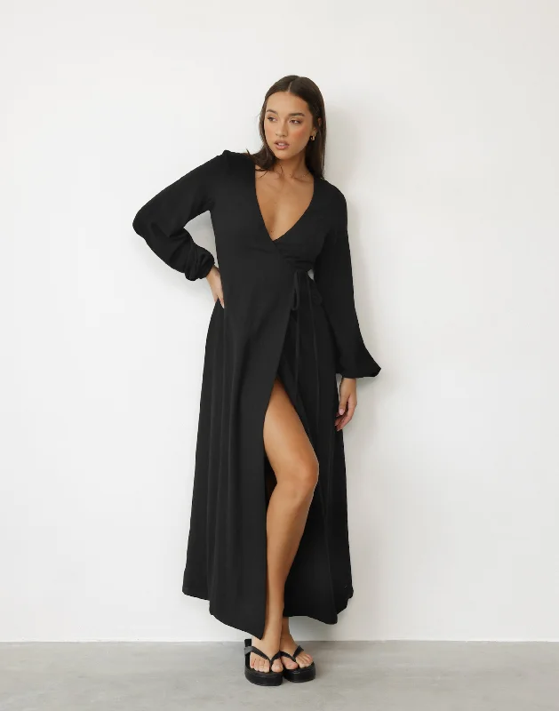 Low Prices Mori Maxi Dress (Black)