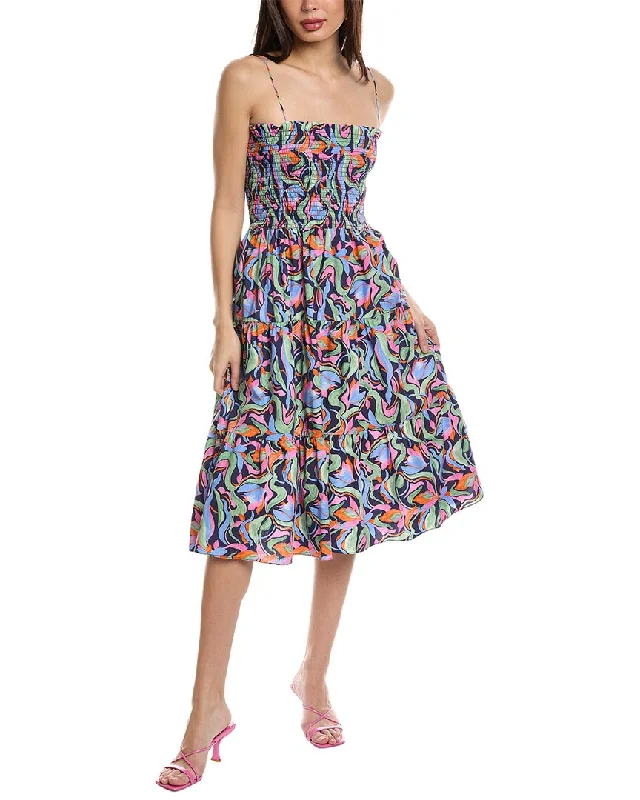 Act Fast Amanda Uprichard Emberly Midi Dress