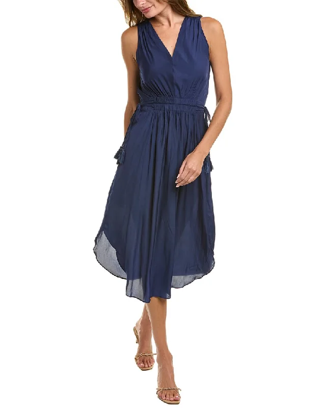 Fantastic Offers T Tahari Gathered Midi Dress