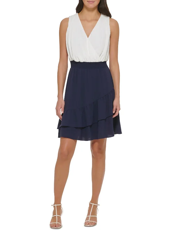 Markdowns Womens Cocktail Short Fit & Flare Dress