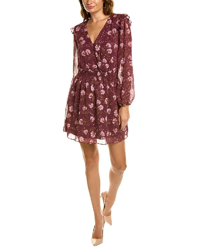 Today’s Special Socialite Puff Sleeve Surplice Mini Dress