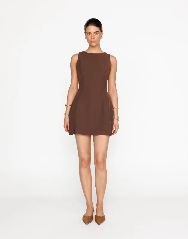 Closeout Cordelia Mini Dress (Cocoa)