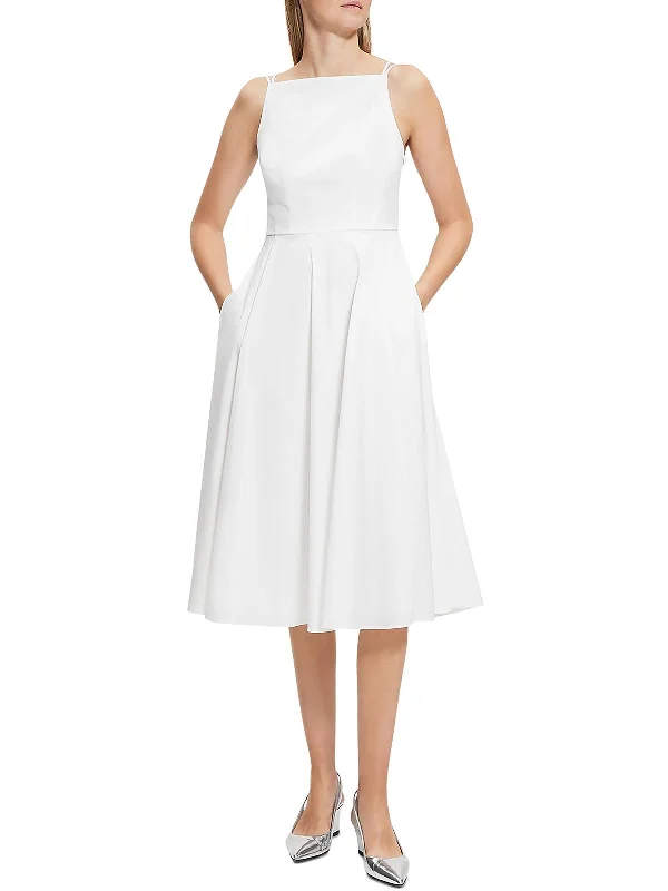 Early Access Dr. Luxe Womens Sleeveless Knee Length Fit & Flare Dress