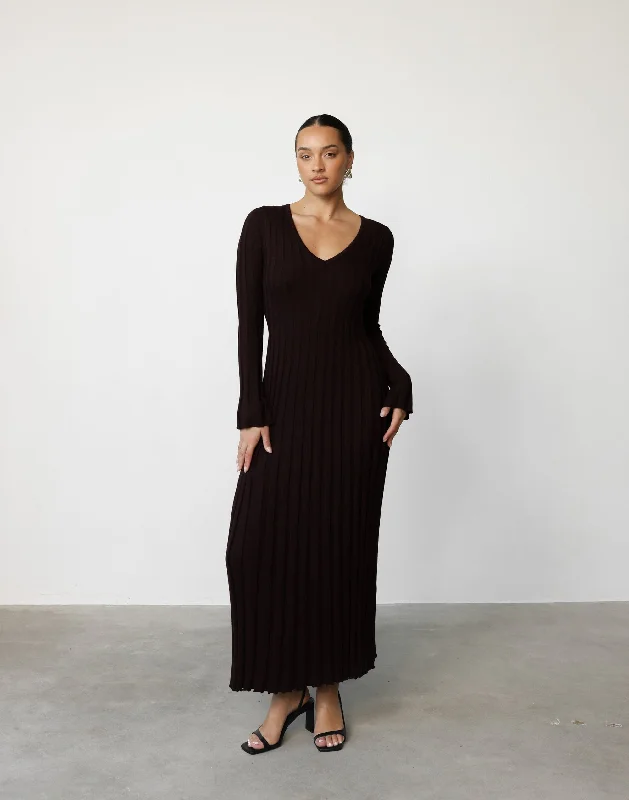 YEAR-End Clearance Yasmeen Maxi Dress (Chocolate)