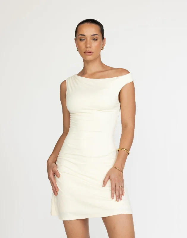 Take Advantage Lulu Mini Dress (Butter)