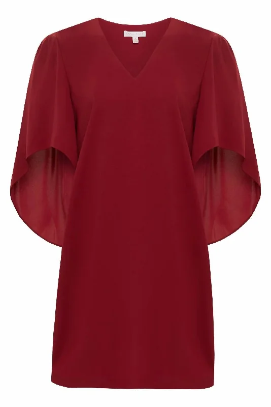 Special Discount Meredith Dress In Crimson