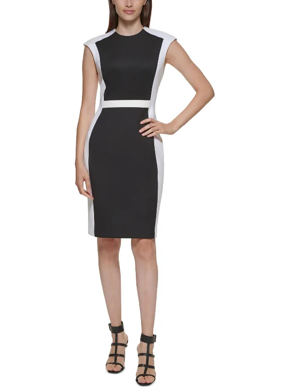 Low Prices Womens Scuba Midi Sheath Dress