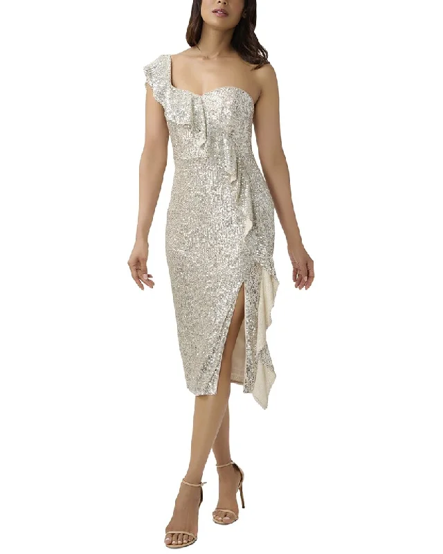 Mega Sale Aidan Mattox Sequin Off The Shoulder Dress