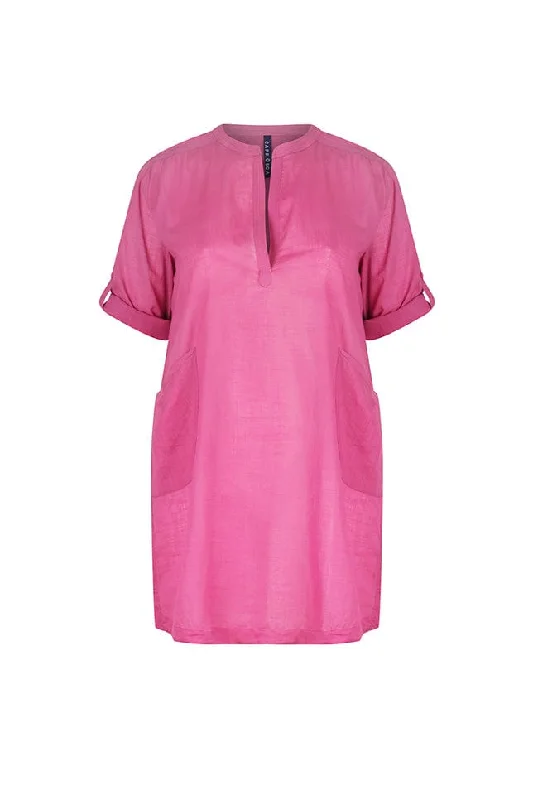Shop and Save Cotton Overshirt Pink