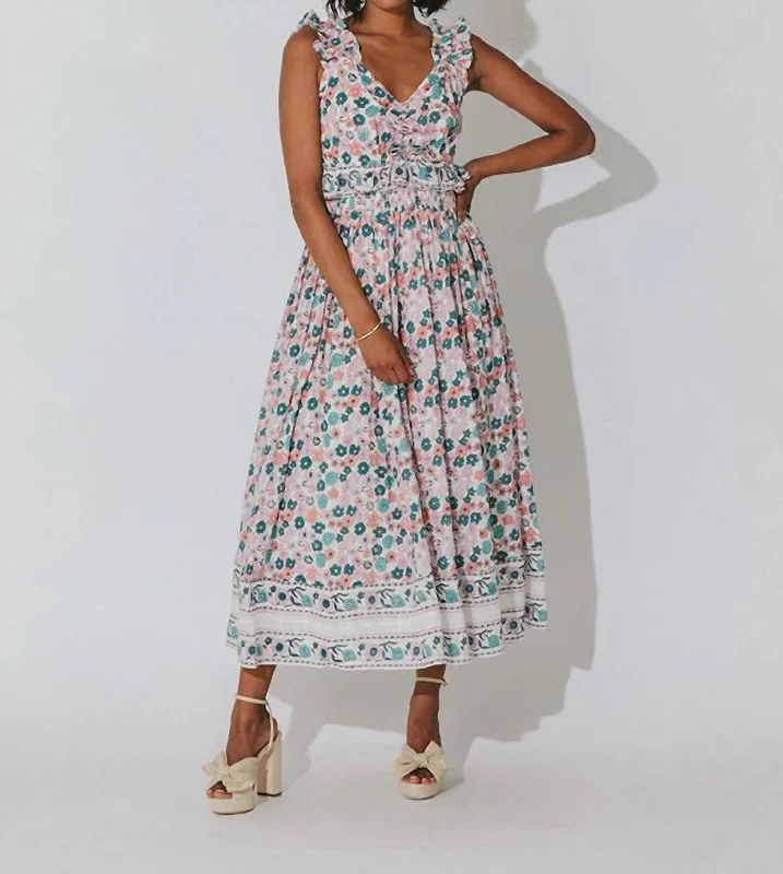 Savings Galore Lorelai Ankle Dress In Wildflower