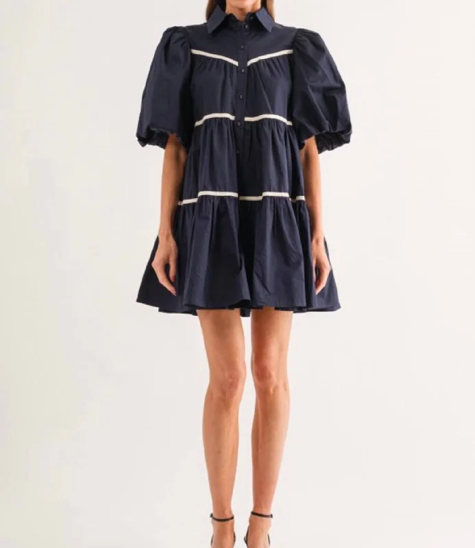 Sale Event Lena Shirt Dress In Navy
