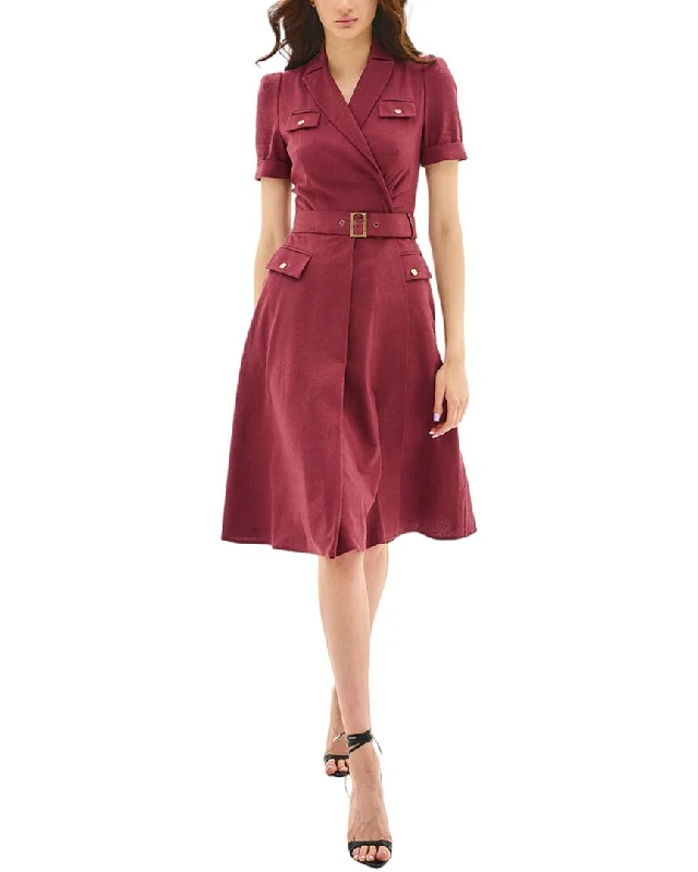 Value Deals BGL Linen-Blend Midi Dress
