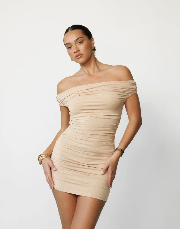 Price Rollback Monaco Mini Dress (Camel) - By Lioness