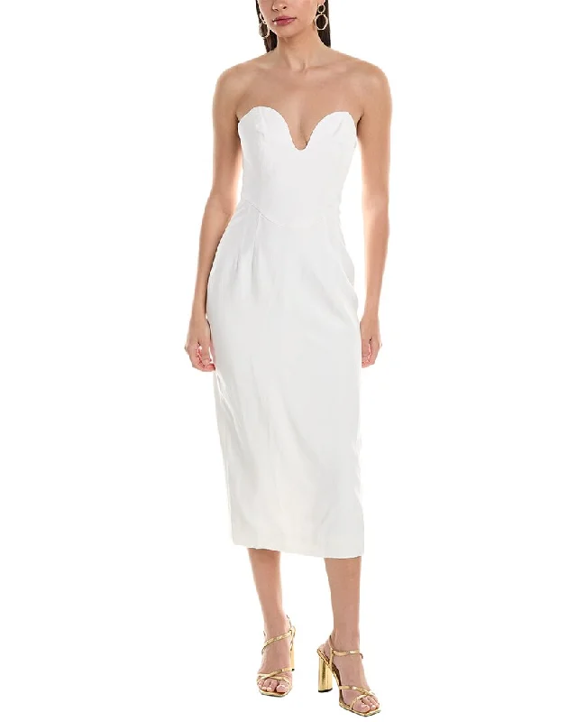 Stock Clearance Mara Hoffman Isla Linen-Blend Midi Dress