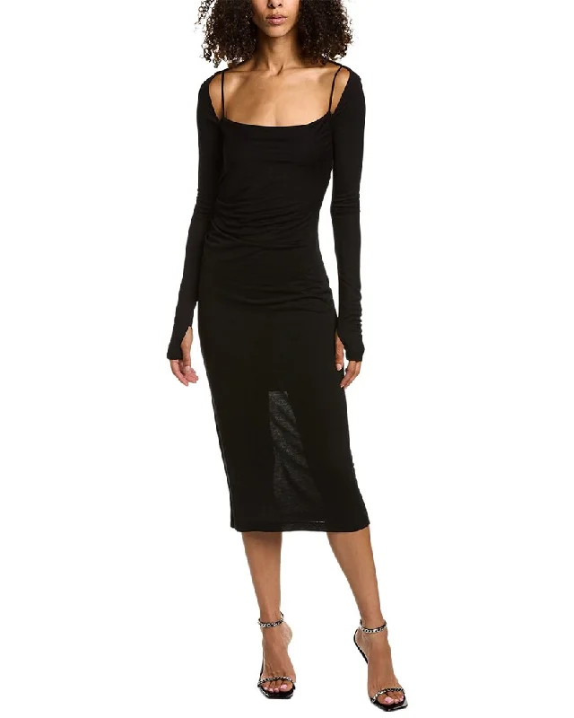 Price Fest Helmut Lang Scala Midi Dress