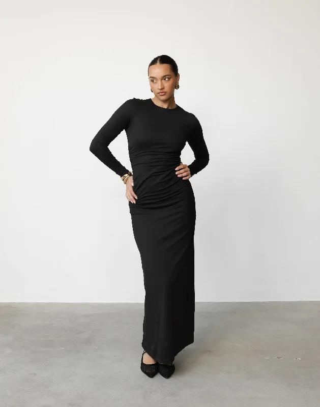 Deal Dash Manon Maxi Dress (Black)