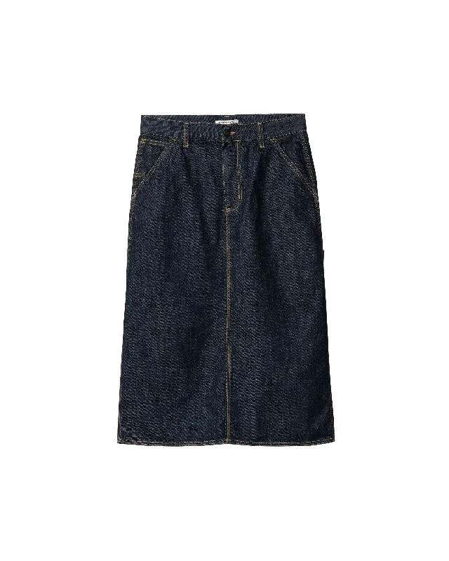 Major Savings Women's Single Knee Skirt - Blue Rinsed