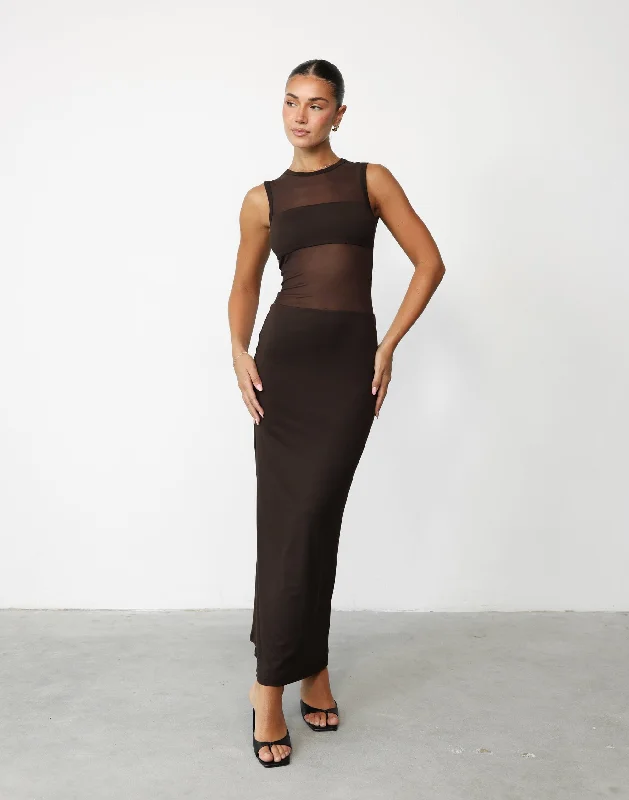 Special Savings Cassius Maxi Dress (Chocolate)