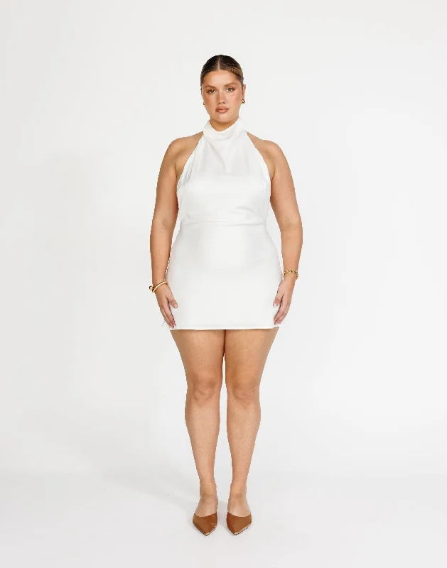 Time-Limited Offer Clara Mini Dress (White)