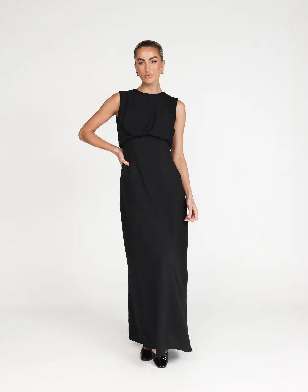 Markdown Madness Liza Maxi Dress (Black)