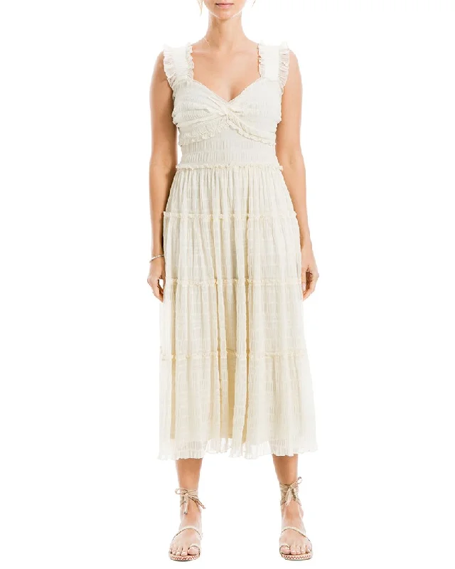 Grand Opening Sale Max Studio Sleeveless Mesh Maxi Dress