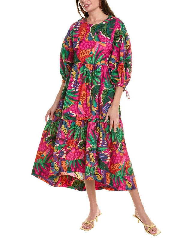Today Only FARM Rio Painted Toucans Midi Dress