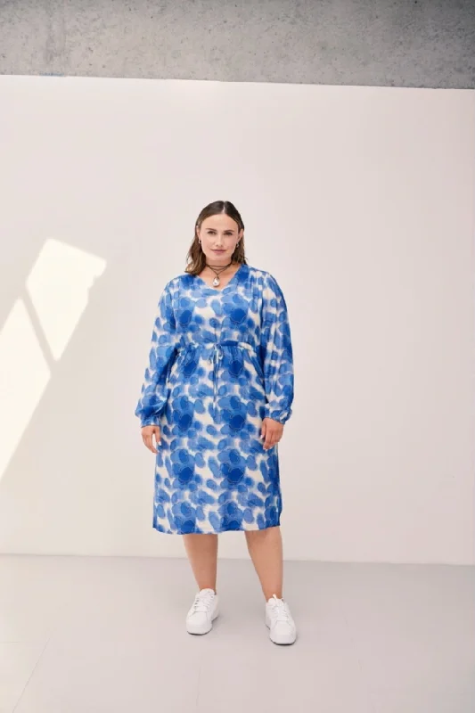Closeout Blue Midi Dress