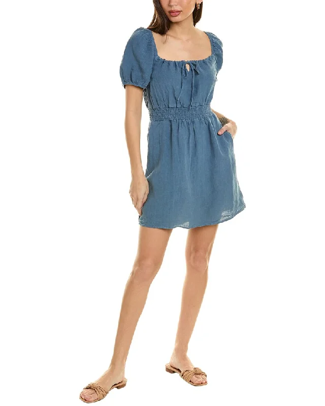 Last Chance Bella Dahl Puff Sleeve Linen Dress