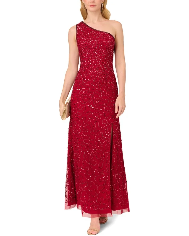 New Deals Adrianna Papell Mermaid One Shoulder Maxi Dress