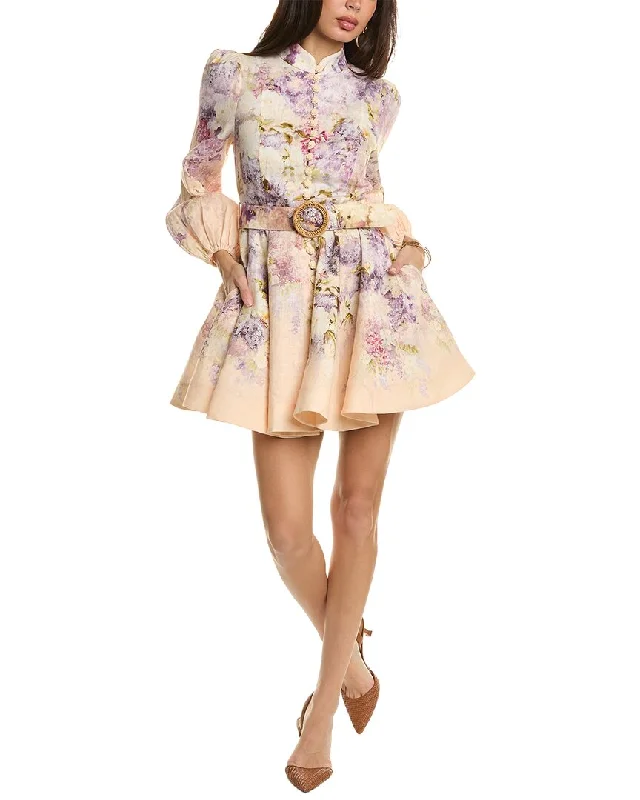 Steals and Deals Zimmermann Lyrical Linen Mini Dress