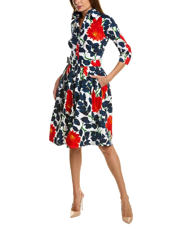 Reduced Prices Samantha Sung Audrey 1 3/4-Sleeve Shirtdress