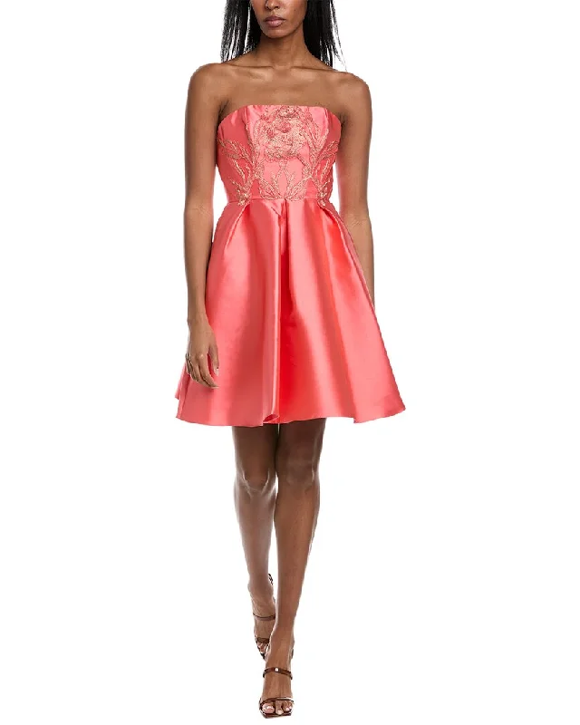 Incredible Offers Mikael Aghal Strapless Cocktail Dress