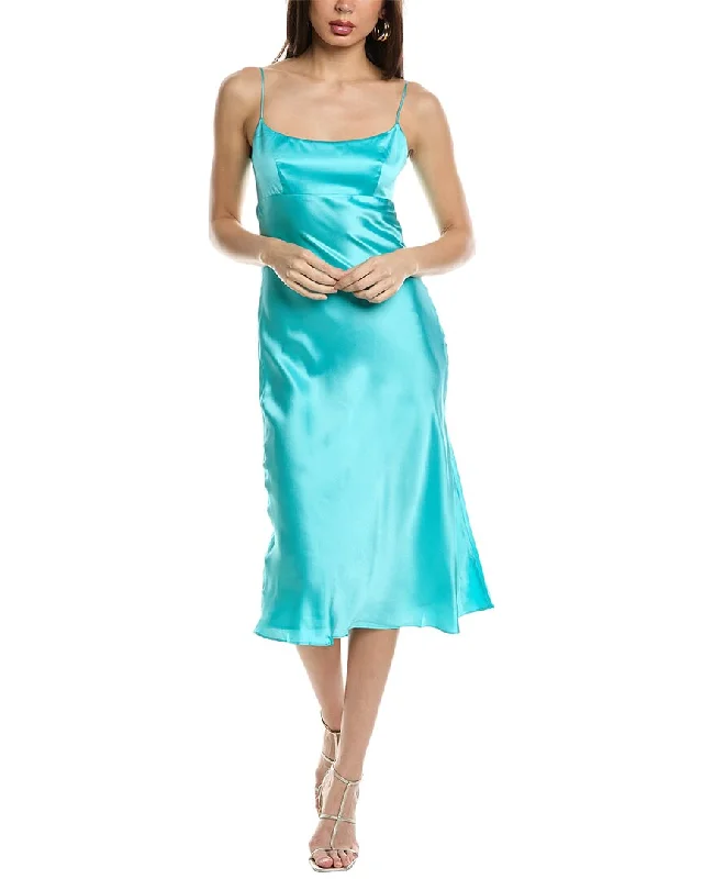Don't Miss Amanda Uprichard Breeze Silk Midi Dress