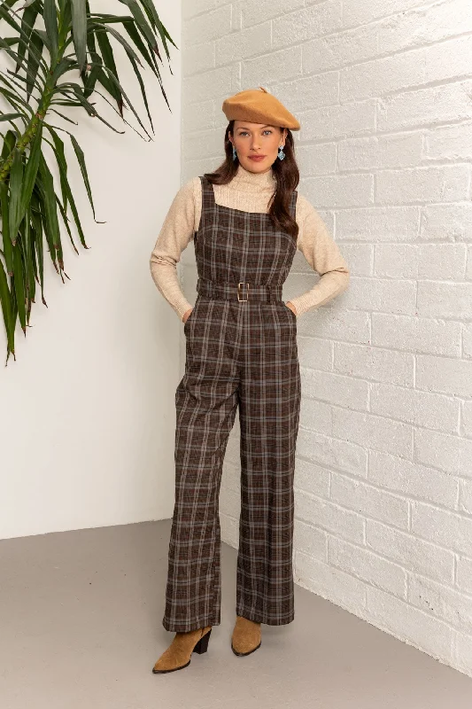 Price Blitz Jumpsuit in Check Print